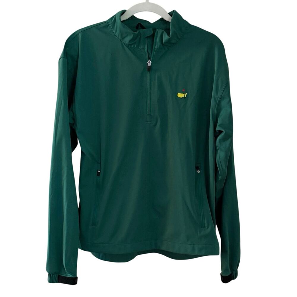 Masters Tech Green Quarter Zip Pullover - Augusta National Shop